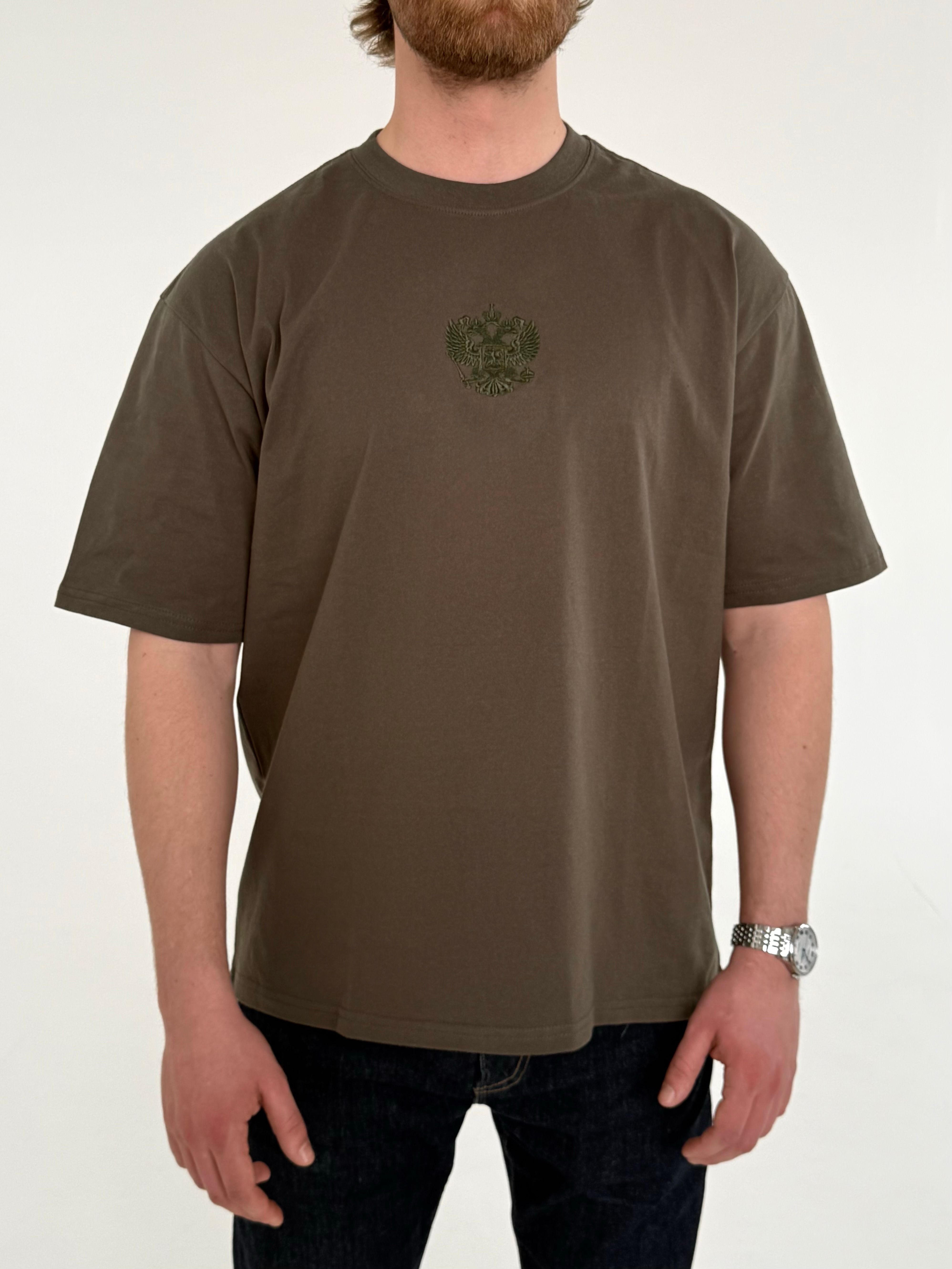 Футболка-ковер в цвете хаки