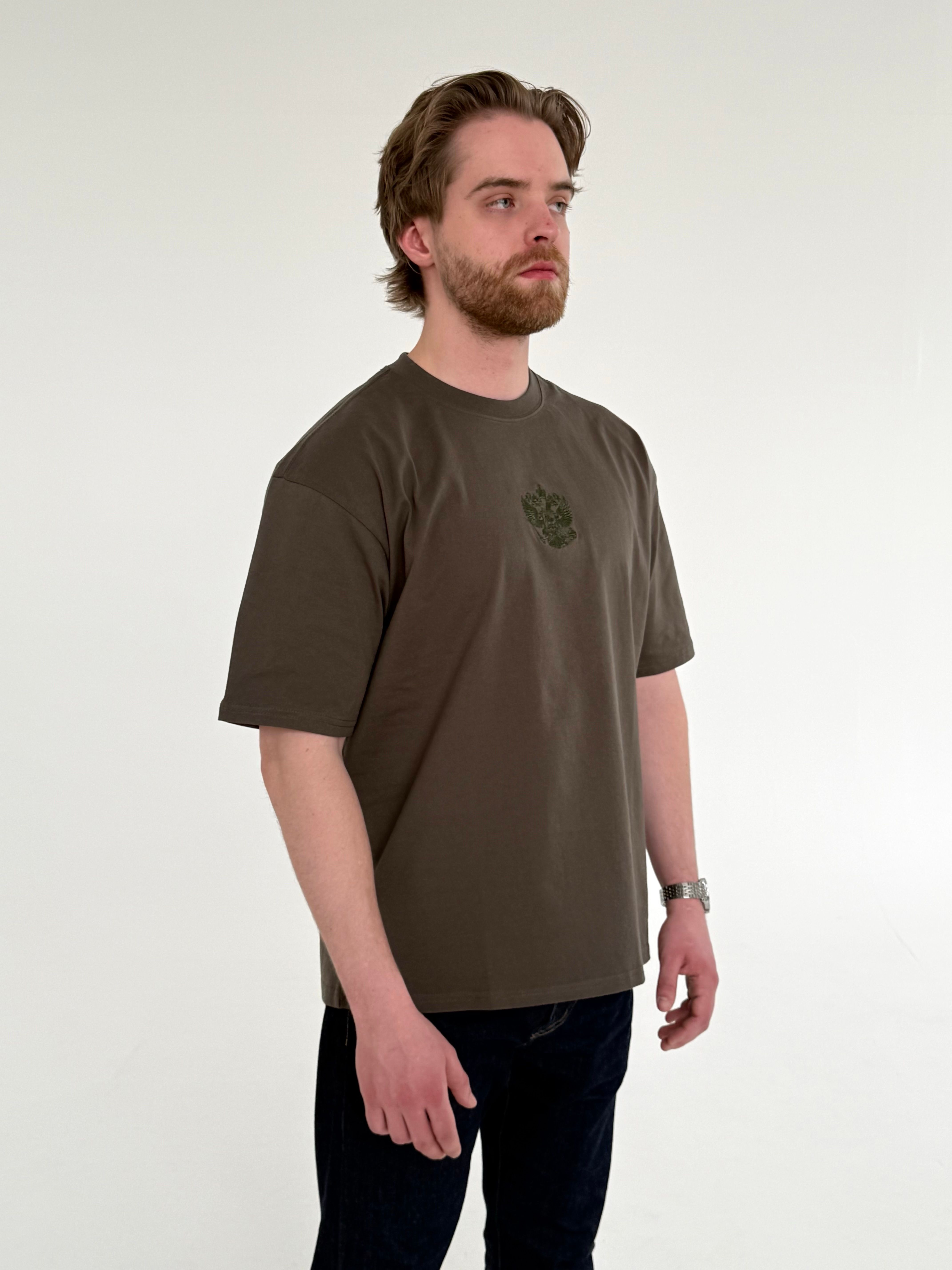 Футболка-ковер в цвете хаки