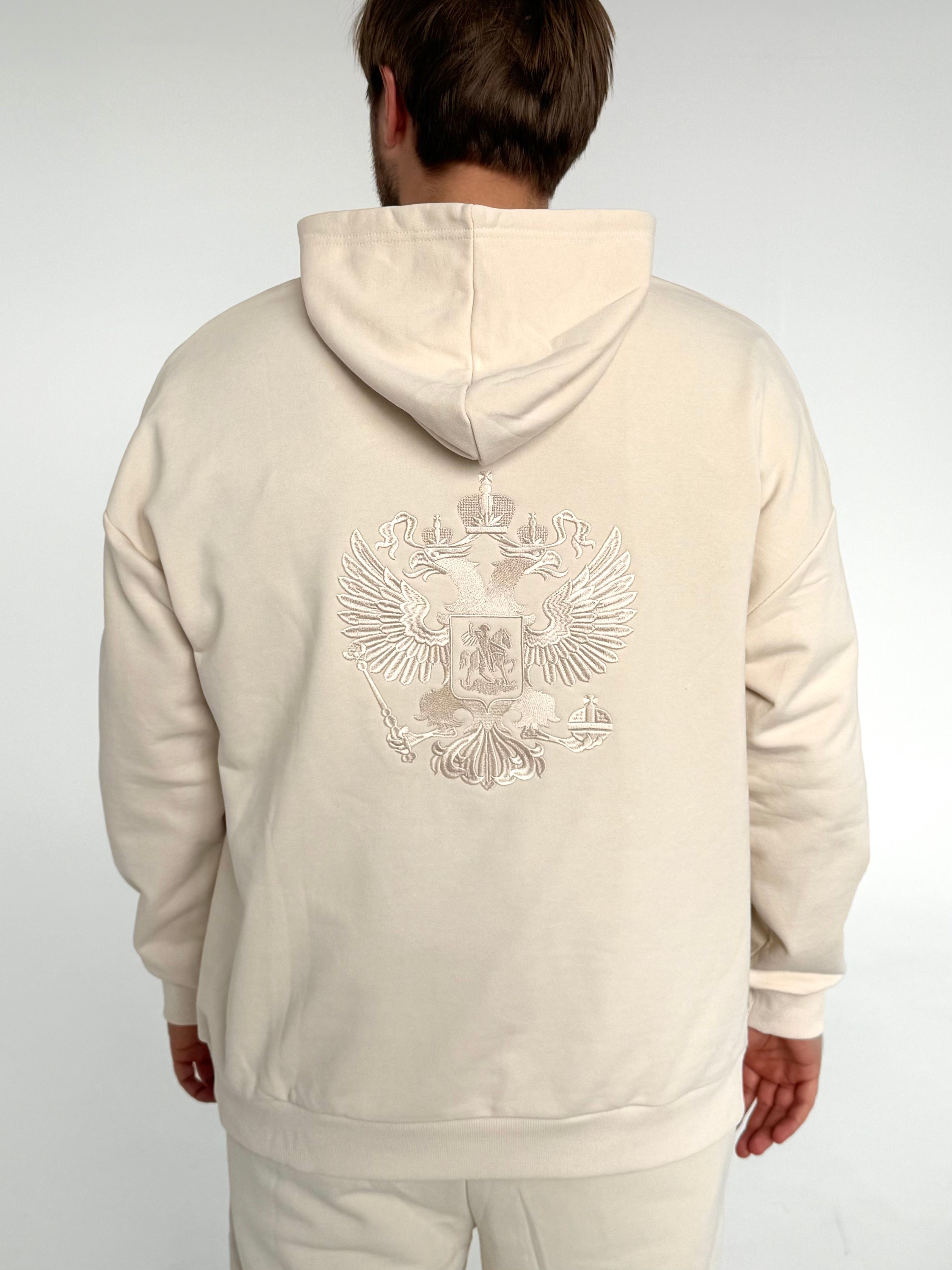 Молочное худи "Герб"