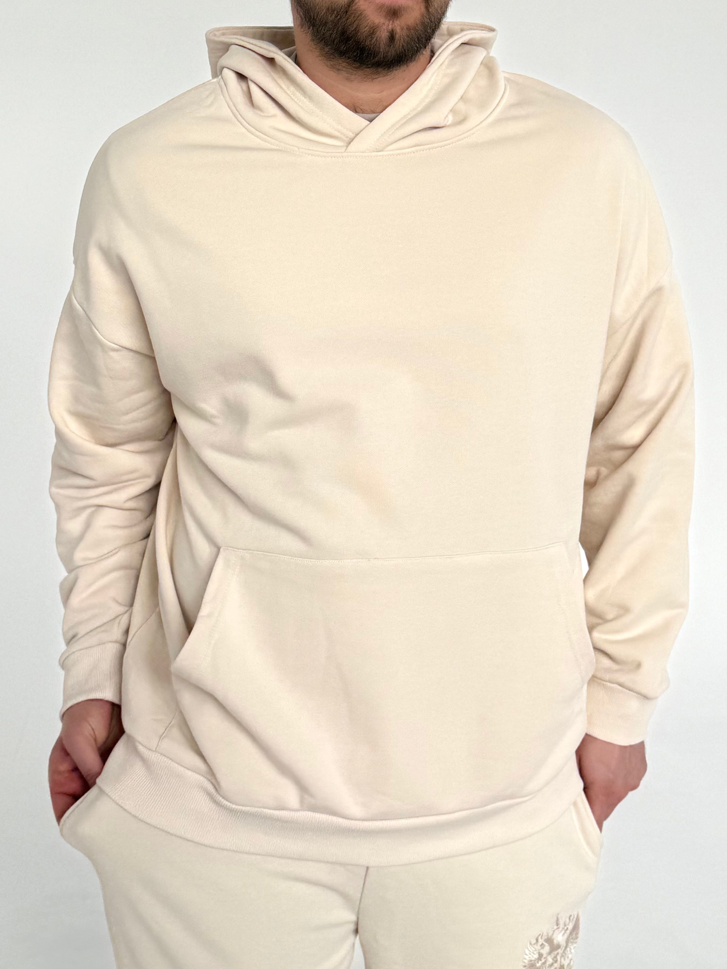 Молочное худи "Герб"