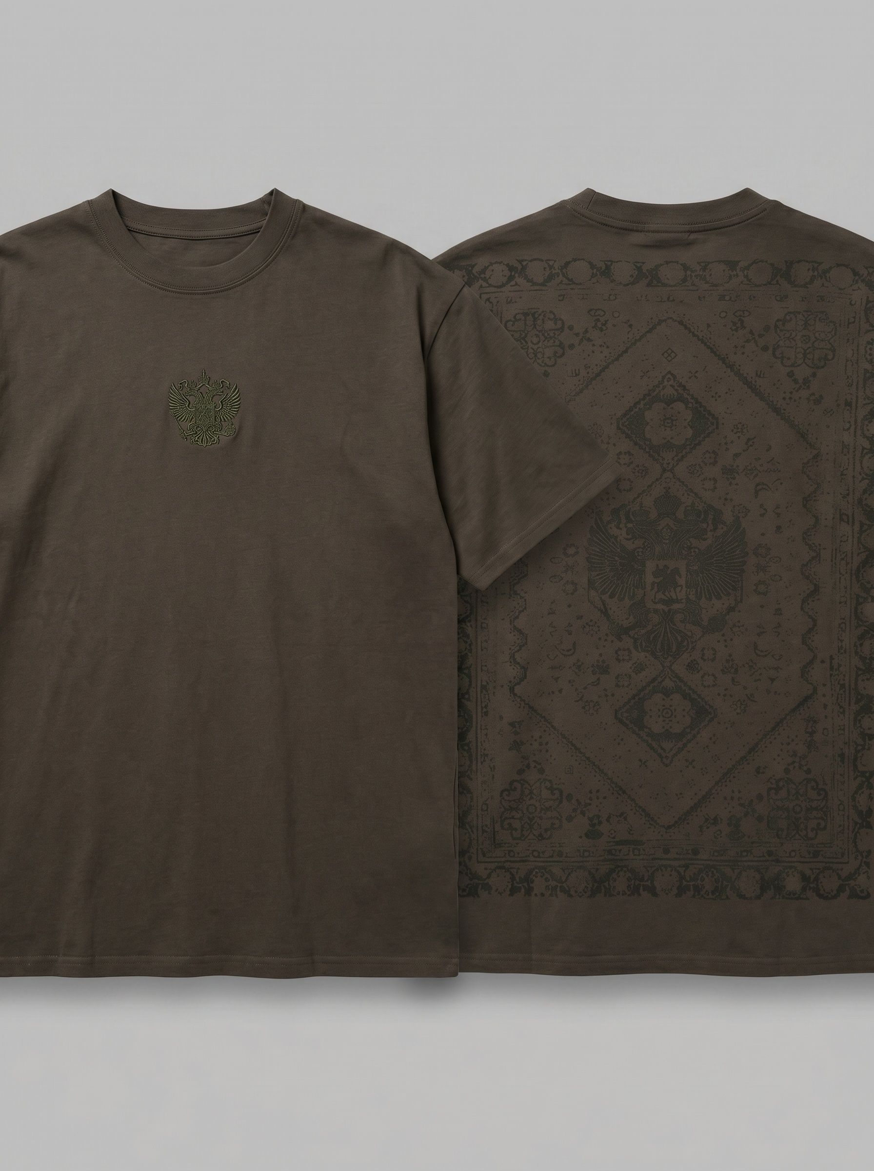 Футболка-ковер в цвете хаки